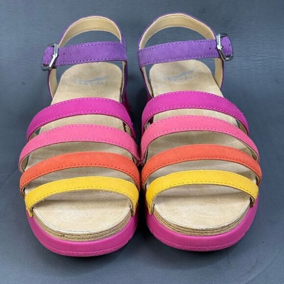 Dansko Roxie Multi Milled Nubuck Sandal womens size 8.5 (39) - Picture 2 of 10